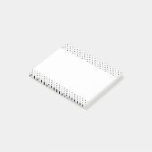 Zwart-witte poka Dots Post-it® Notes (Schuin)
