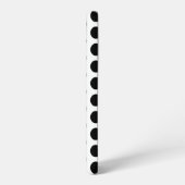 Zwart-witte poka Dots Samsung Galaxy Hoesje (Linkerkant)