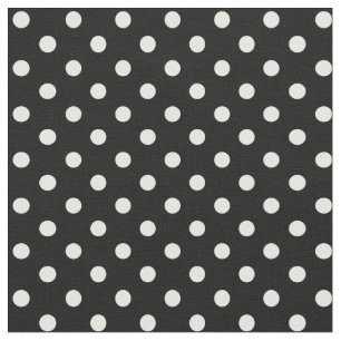 Zwart-witte poka Dots Stof
