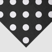 Zwart-witte poka Dots Tissuepapier (Detail)