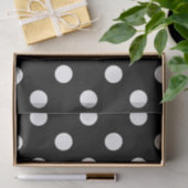 Zwart-witte poka Dots Tissuepapier (Geschenk)