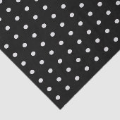 Zwart-witte poka Dots Tissuepapier (Detail)