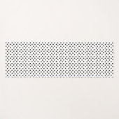 Zwart-witte poka Dots Yogamat (Voorkant (horizontaal))