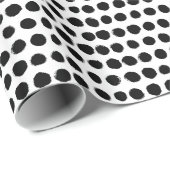 Zwart-witte poka gekleurd cadeaupapier (Rol Hoek)