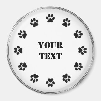 Zwart-witte pols koelkast Magnet