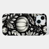 Zwart-Witte Pompoenen Case-Mate iPhone Case (Achterkant (horizontaal))