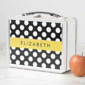 Zwart-witte pooldots, gedopt, Jouw naam (In situ)