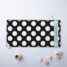 Zwart-witte pooldots, gedopt, Jouw naam