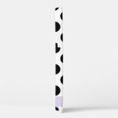 Zwart-witte pooldots, gedopt, Jouw naam Case-Mate iPhone Case (Achterkant / Rechts)