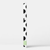 Zwart-witte pooldots, gedopt, Jouw naam Case-Mate iPhone Case (Achterkant / Rechts)