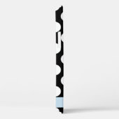 Zwart-witte pooldots, gedopt, Jouw naam Case-Mate iPhone Case (Achterkant / Rechts)