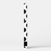 Zwart-witte pooldots, gedopt, Jouw naam Case-Mate iPhone Case (Achterkant / Rechts)
