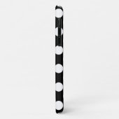 Zwart-witte pooldots, gedopt, Jouw naam Case-Mate iPhone Case (Achterkant/links)