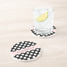 Zwart-witte pooldots, gedopt, Jouw naam
