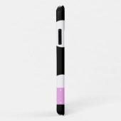 Zwart-witte pooldots, gedopt, monogram Case-Mate iPhone case (Achterkant/rechts)