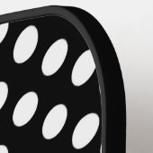 Zwart-witte pooldots pickleball paddle (Links Detail)