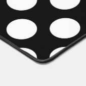 Zwart-witte pooldots, poolvlek bureaumat (Hoek)