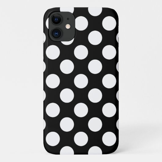 Zwart-witte pooldots, poolvlek Case-Mate iPhone case (Achterkant)