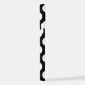 Zwart-witte pooldots, poolvlek iPhone hoesje (Rechterkant)