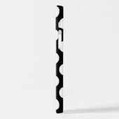 Zwart-witte pooldots, poolvlek iPhone hoesje (Linkerkant)