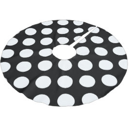 Zwart-witte pooldots, poolvlek kerstboom rok