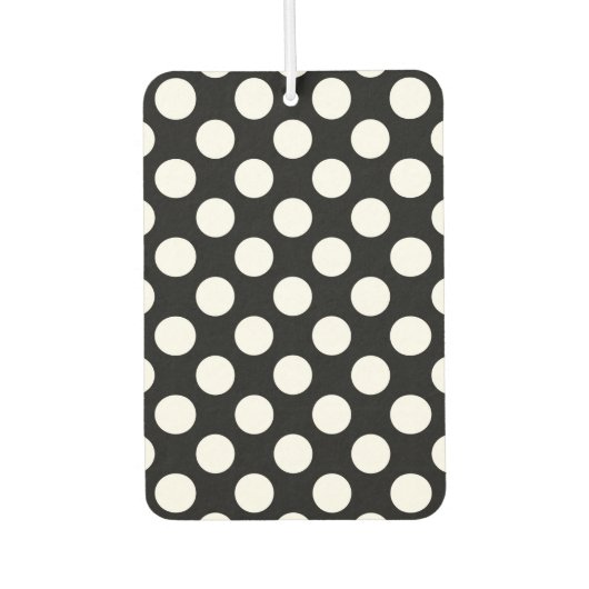 Zwart-witte pooldots, poolvlek luchtverfrisser (Voorkant)