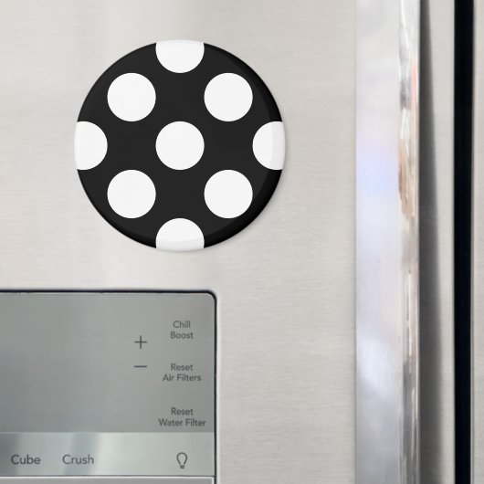 Zwart-witte pooldots, poolvlek magneet (Insitu (Koelkast))