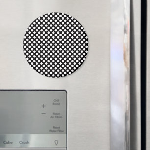 Zwart-witte pooldots, poolvlek magneet
