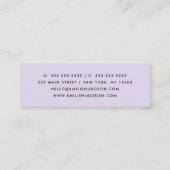 Zwart-witte pooldots, poolvlek mini visitekaartje (Achterkant)