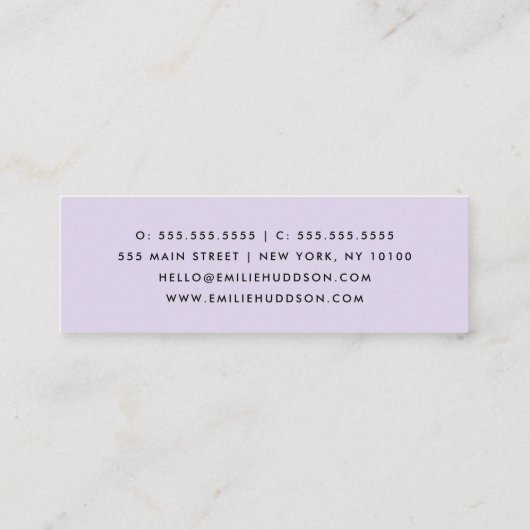 Zwart-witte pooldots, poolvlek mini visitekaartje (Achterkant)