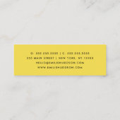 Zwart-witte pooldots, poolvlek mini visitekaartje (Achterkant)