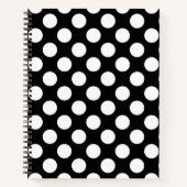 Zwart-witte pooldots, poolvlek notitieboek (Voorkant)