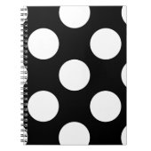 Zwart-witte pooldots, poolvlek notitieboek (Voorkant)