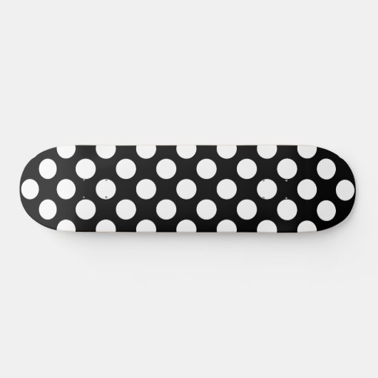 Zwart-witte pooldots, poolvlek persoonlijk skateboard (Horizontaal)