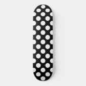 Zwart-witte pooldots, poolvlek persoonlijk skateboard (Voorkant)