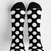 Zwart-witte pooldots, poolvlek sokken (Top)