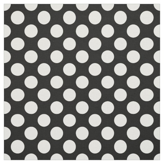 Zwart-witte pooldots, poolvlek stof (Swatch)