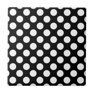 Zwart-witte pooldots, poolvlek tegeltje