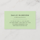 Zwart-witte pooldots, poolvlek visitekaartje (Achterkant)