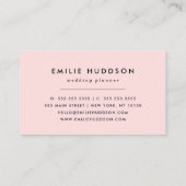 Zwart-witte pooldots, poolvlek visitekaartje (Achterkant)