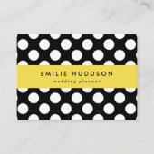 Zwart-witte pooldots, poolvlek visitekaartje (Voorkant)
