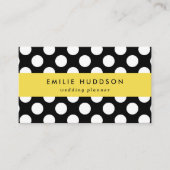 Zwart-witte pooldots, poolvlek visitekaartje (Voorkant)