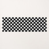 Zwart-witte pooldots, poolvlek yogamat (Achterkant (horizontaal))