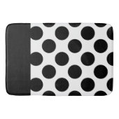 Zwart-witte poolpunten   badmat (Voorkant)