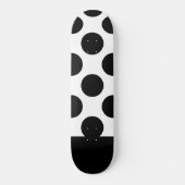 Zwart-witte poolpunten persoonlijk skateboard (Voorkant)