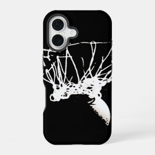 Zwart Witte Pop Art Basketbal iPhone 16 Hoesje