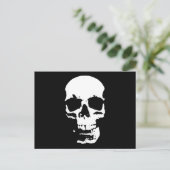 Zwart-witte Pop Kunst Stijlvolle wolk Briefkaart (Staand voorkant)