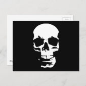 Zwart-witte Pop Kunst Stijlvolle wolk Briefkaart (Voorkant / Achterkant)