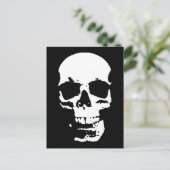 Zwart-witte Pop Kunst Stijlvolle wolk Briefkaart (Staand voorkant)