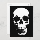 Zwart-witte Pop Kunst Stijlvolle wolk Briefkaart (Voorkant / Achterkant)